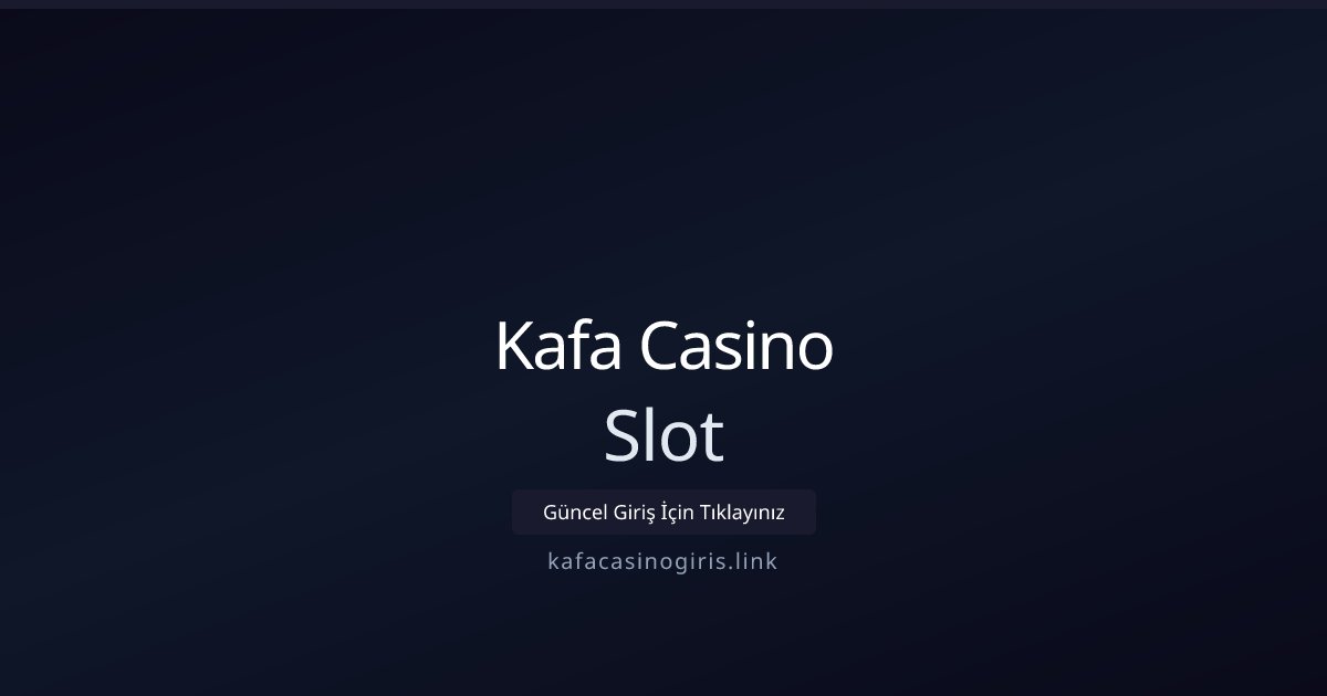 Kafa Casino Slot